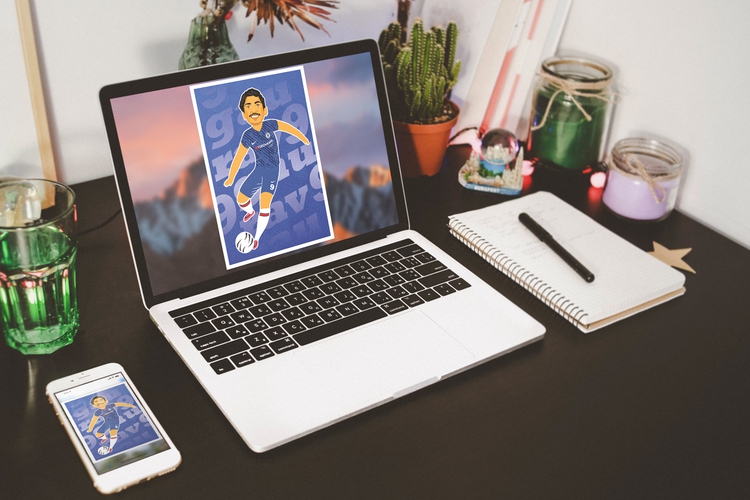 Football Virtual Caricature - Digital Frame