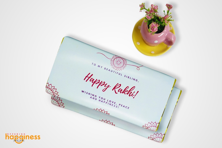 Happy Rakhi Chocolate Bar