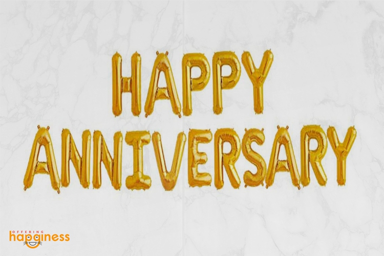Happy Anniversary Foil Balloon