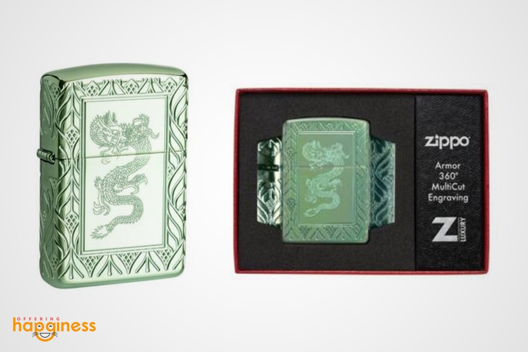 Armor® High Polish Green Elegant Dragon
