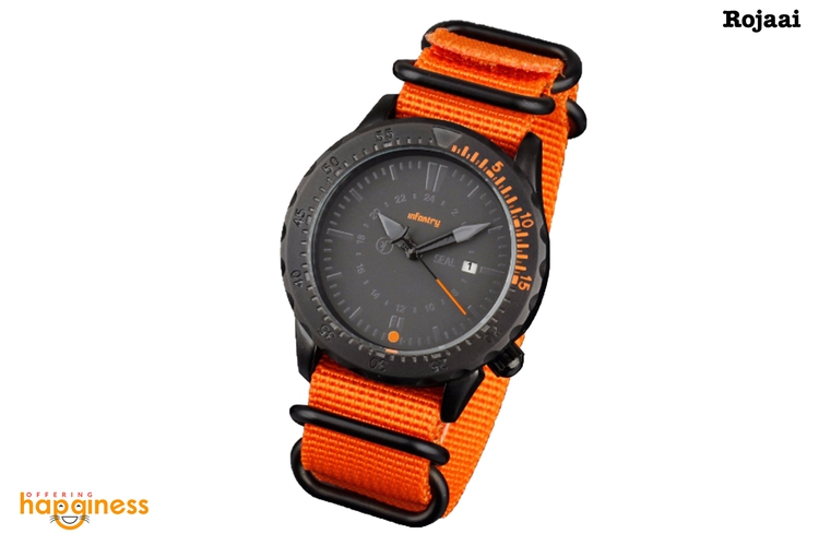 INFANTRY Mens Army Waterproof Sports Watchband