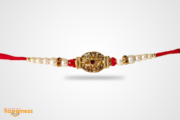 Classy Golden Rakhi