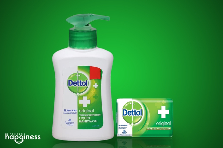 Detol (125ml) with soap bar
