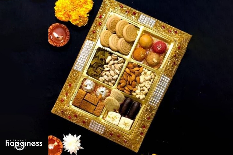 Bhai Tika Special Dry Fruits and Sweets Box