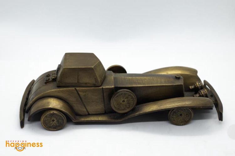 Golden Vintage Car