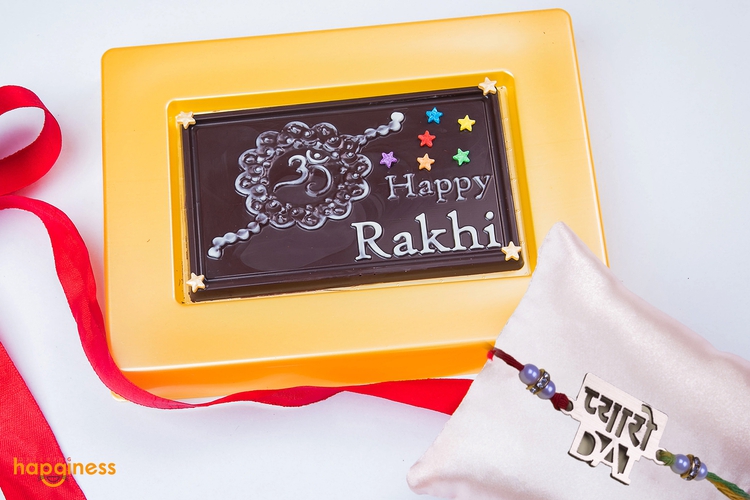 Happy Rakhi Chocolate with Rakhi
