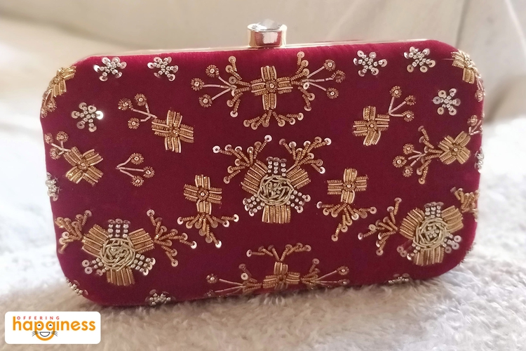 Red Velvet with Embroidery