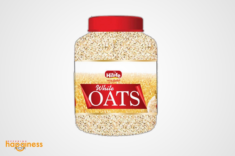 Hilife White Oats Jar (500 gm)