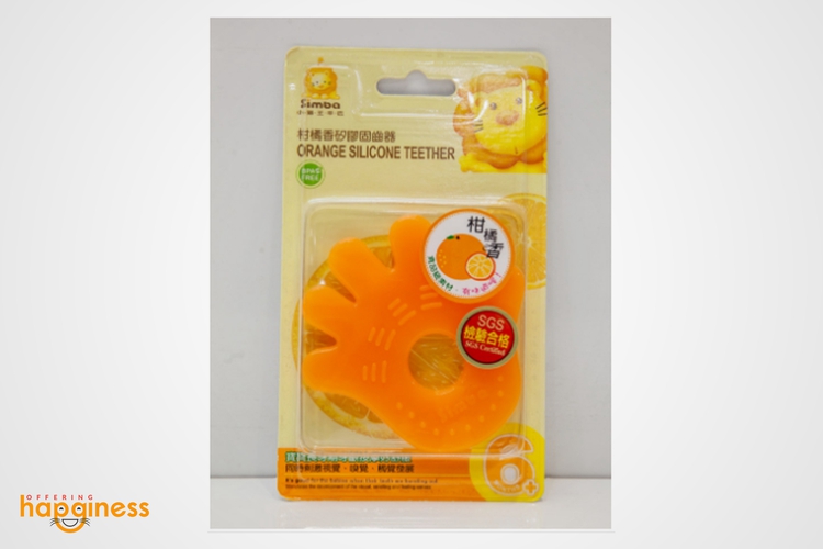 Orange Silicon Teether