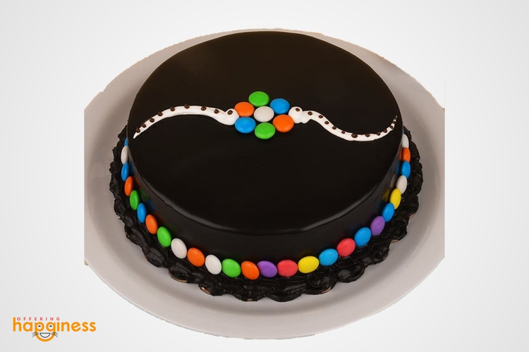 Chocolate Gems Cake for Rakhi