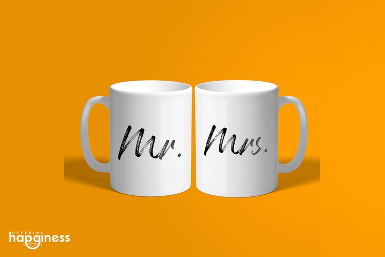 Mr & Mrs Couple Mug