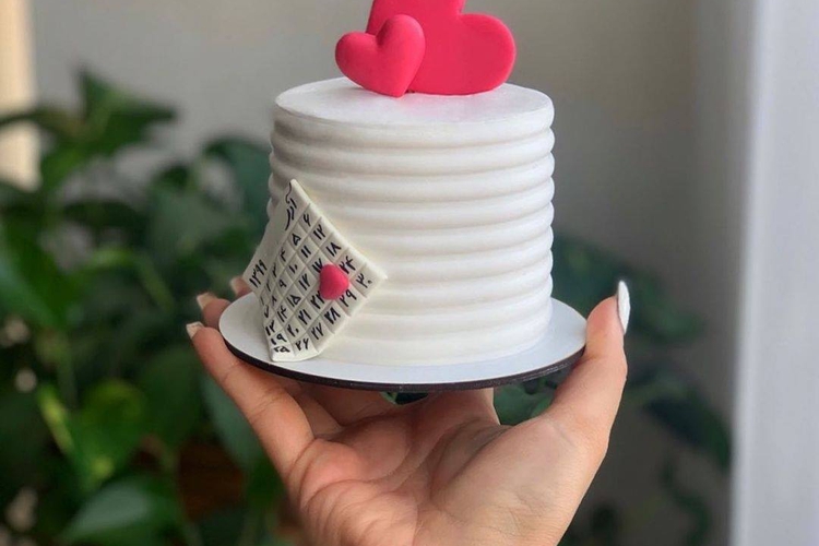 Our Heart - Tall Mini Cake