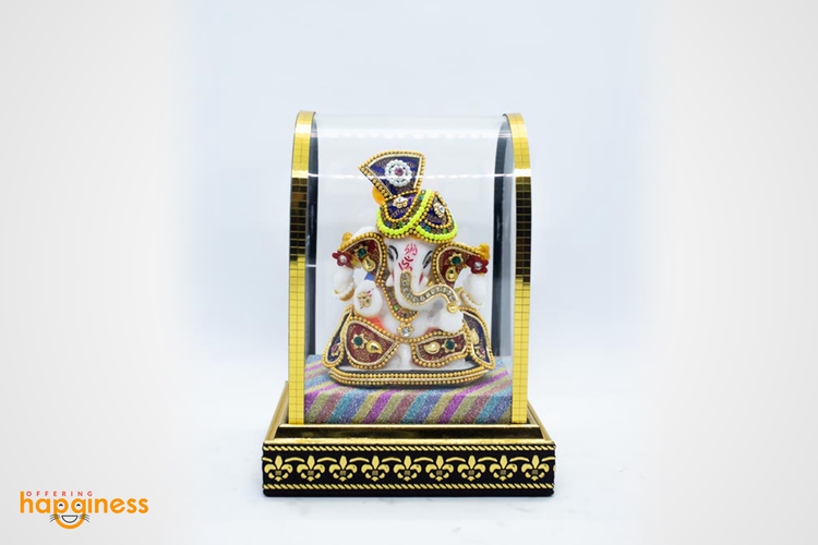 Ganesh Inside Glass