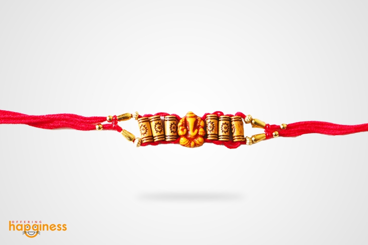 Ganesh Red Rakhi