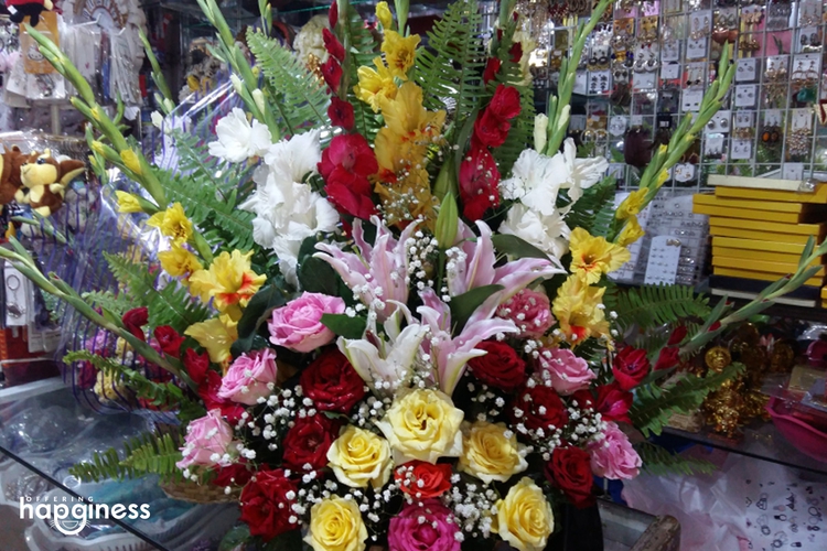 Mixed flower Bouquet with Lily
