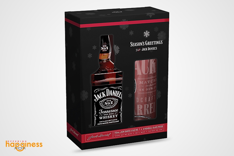 Jack Daniels Tennessee Whiskey (Gift Pack) 750 ML