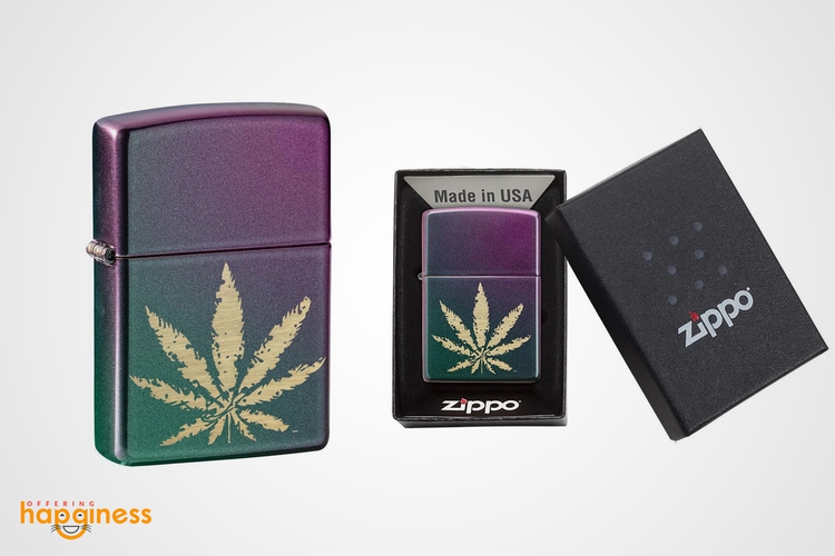 Iridescent Marijuana Leaf