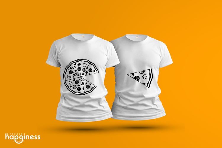 Slice of my Pizza Couple T-Shirt