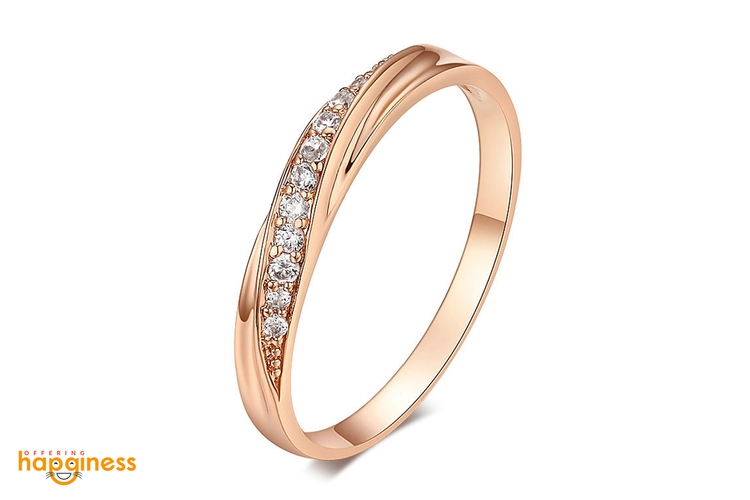 Rhinestones Studded Ring