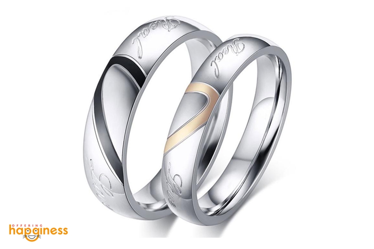 Real Love Heart Couple Ring