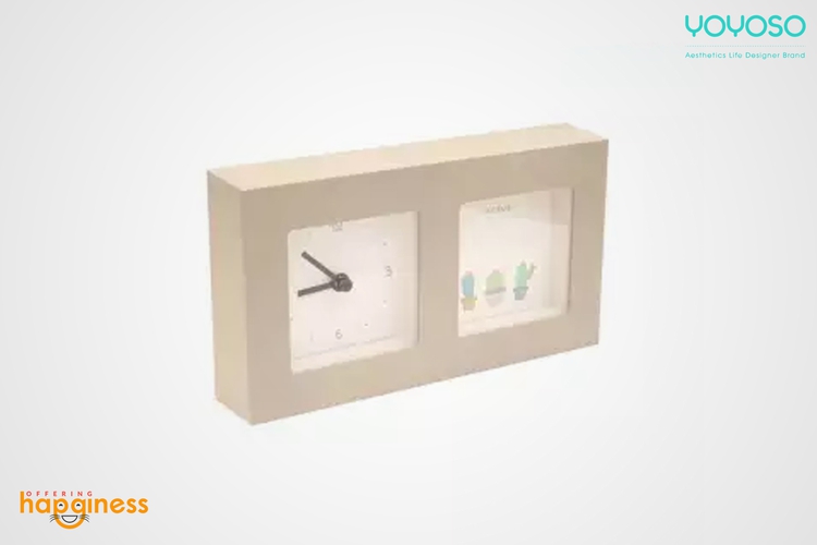 YOYOSO Cactus Picture Frame Clock