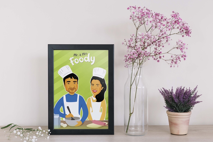Mr & Mrs Foody Frame