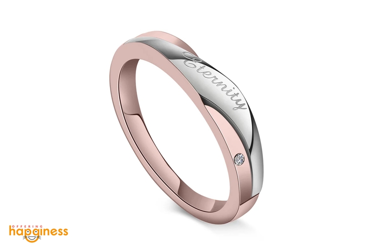 Gold Plated Eternity Wedding Band