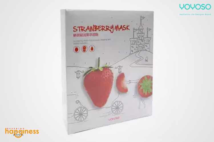 YOYOSO Strawberry Fresh Moisturizing Mask - 10 Pcs