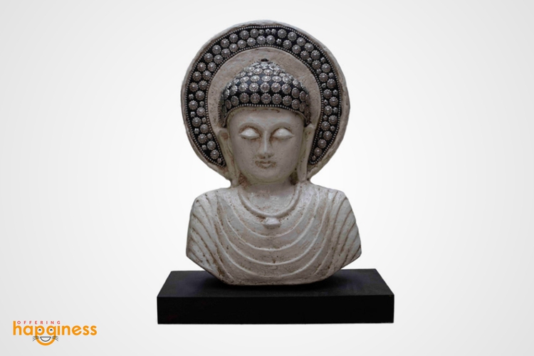 White Buddha Show Piece