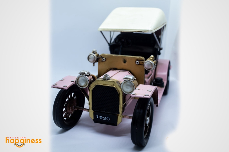 Pink Vintage Car
