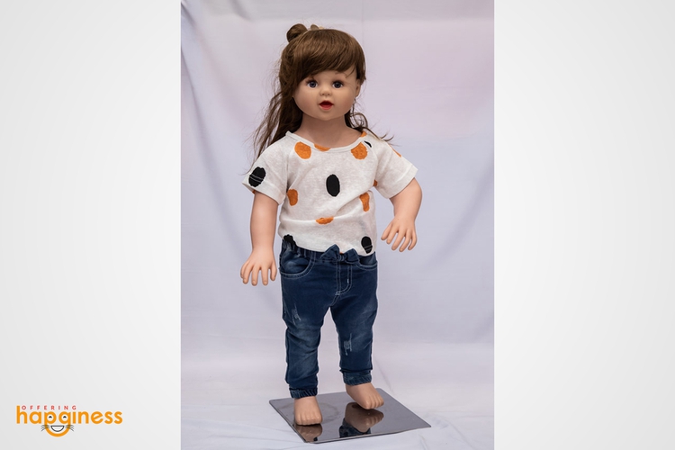 Baby T-shirt with Dot Printed