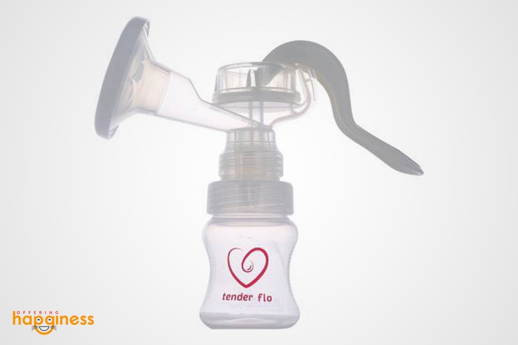 Tender Flo Manual Breast Pump With Storage Container