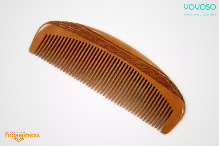 YOYOSO Brown Anti-Static Wood Comb