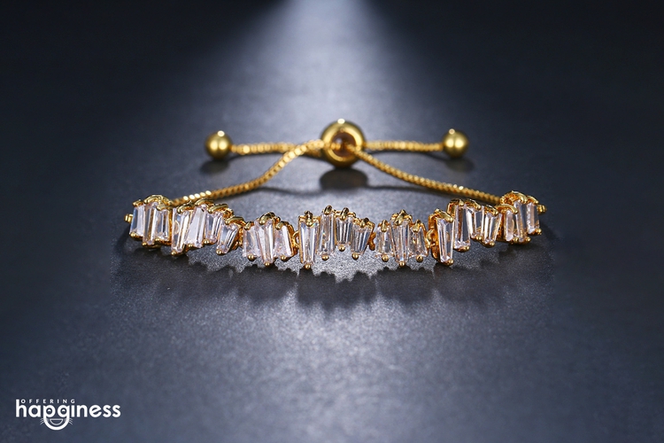 CZ Adjustable Bracelet