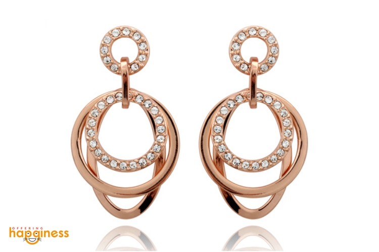 Stellux CZ Multilayer Earrings