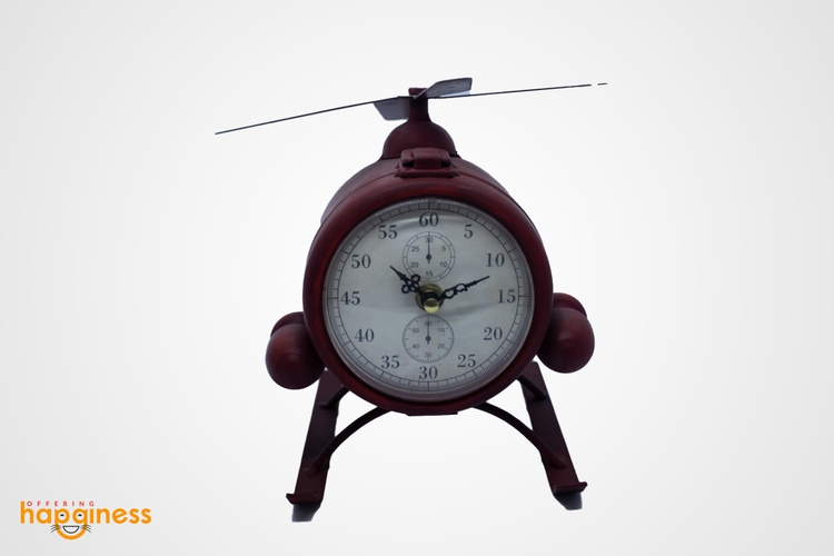 Red Helicopter clock