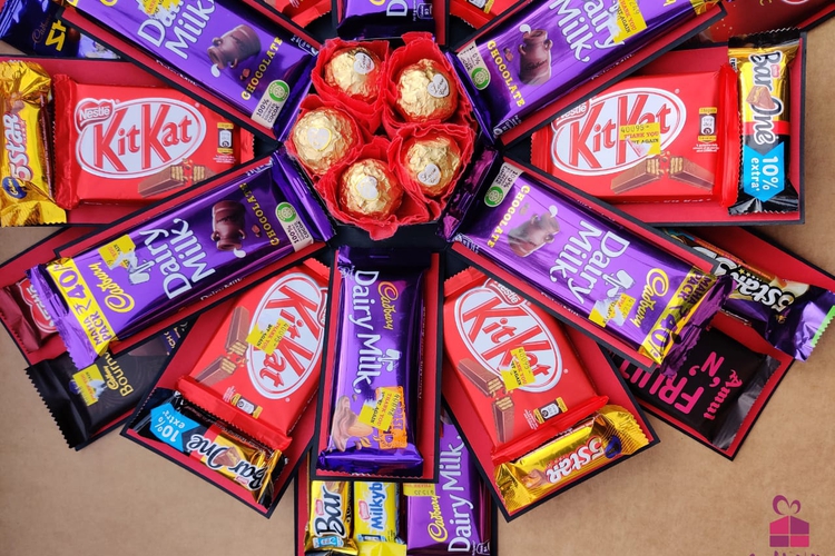 Valentine Chocolate Explosion Box