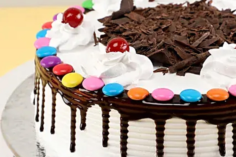 Gems On Top Black Forest Cake