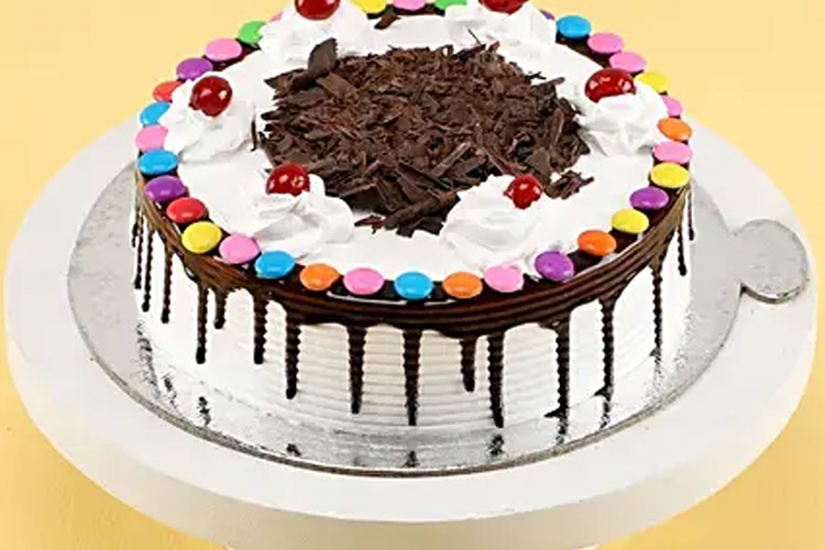 Gems On Top Black Forest Cake