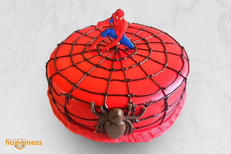Spiderman Themed Cake