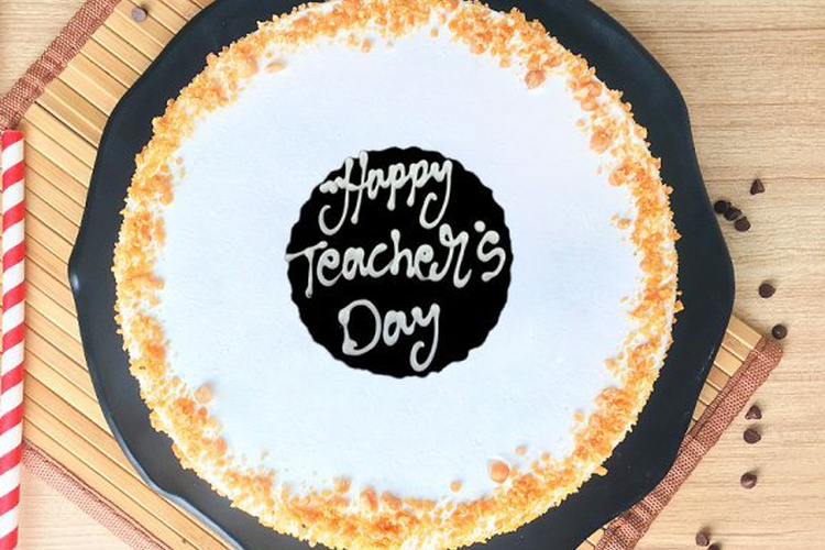 Teachers Day Butterscotch Cake