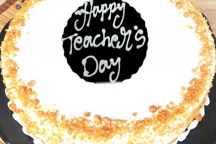 Teachers Day Butterscotch Cake